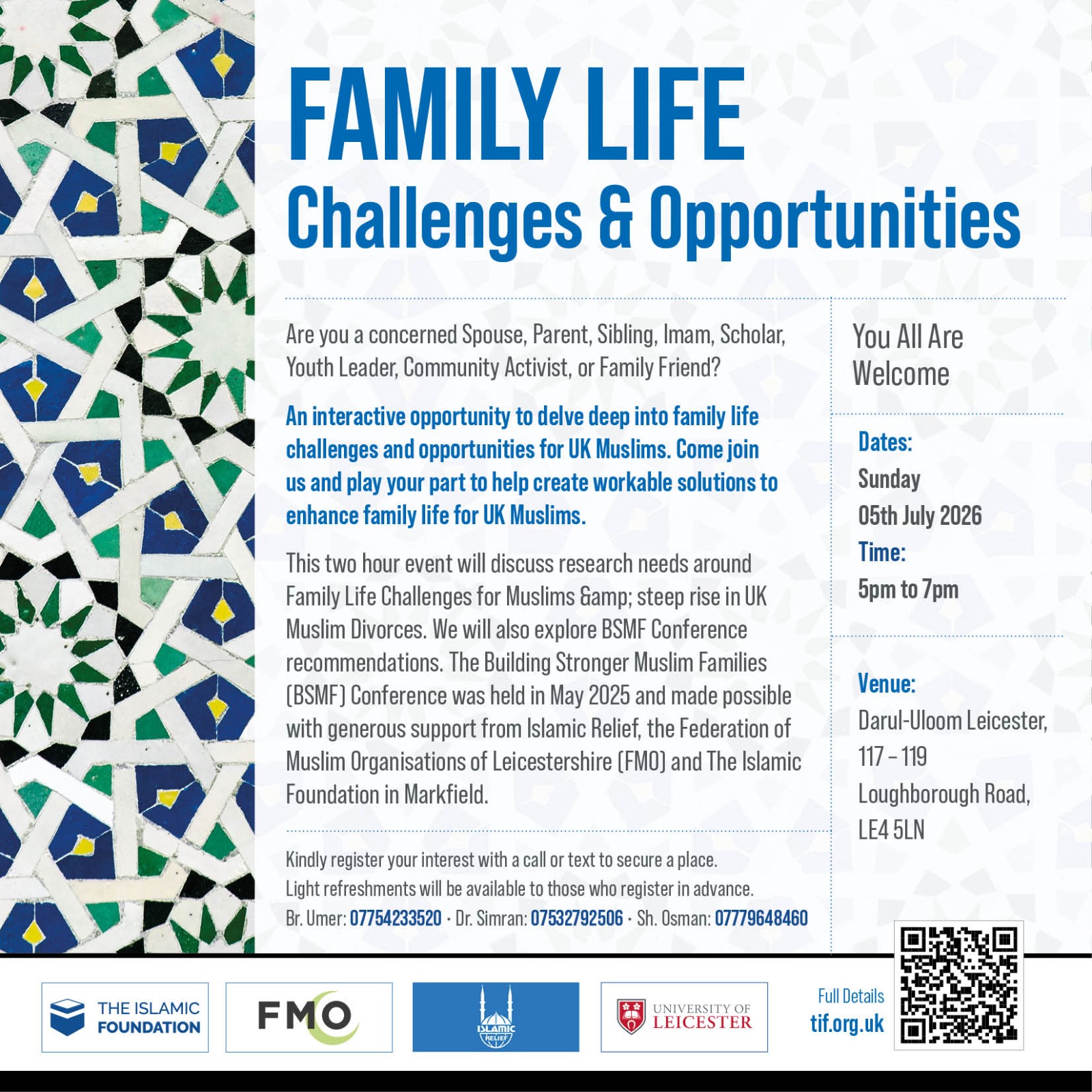 Family Life Challenges and Opportunities